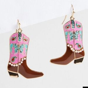 🆕️🤠COWGIRL BOOT STATEMENT EARRINGS🤠